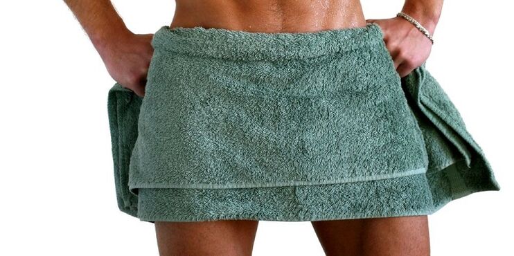 Erwärmen Sie den Penis vor der Massage, um ihn zu vergrößern